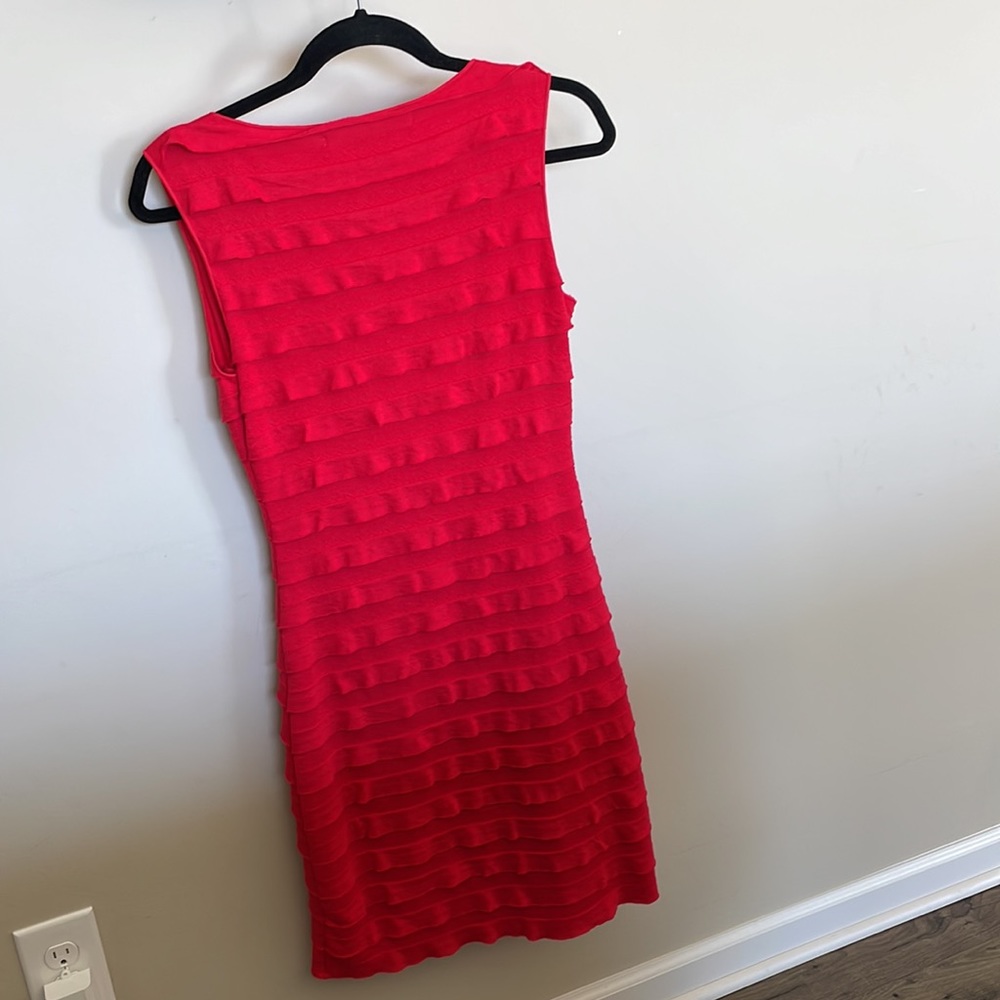 Red Ruffle Dress Max Studio - Picture 4 of 4